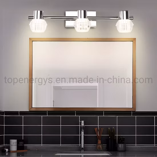Luz led para vaidade, lâmpada para banheiro, quarto, maquiagem, espelho, aço inoxidável, acrílico, à prova d'água, iluminação de parede, 32cm, 54cm